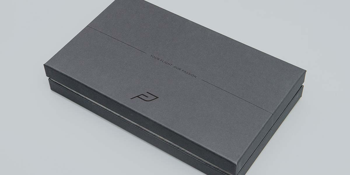 Two part luxury embossed rigid box