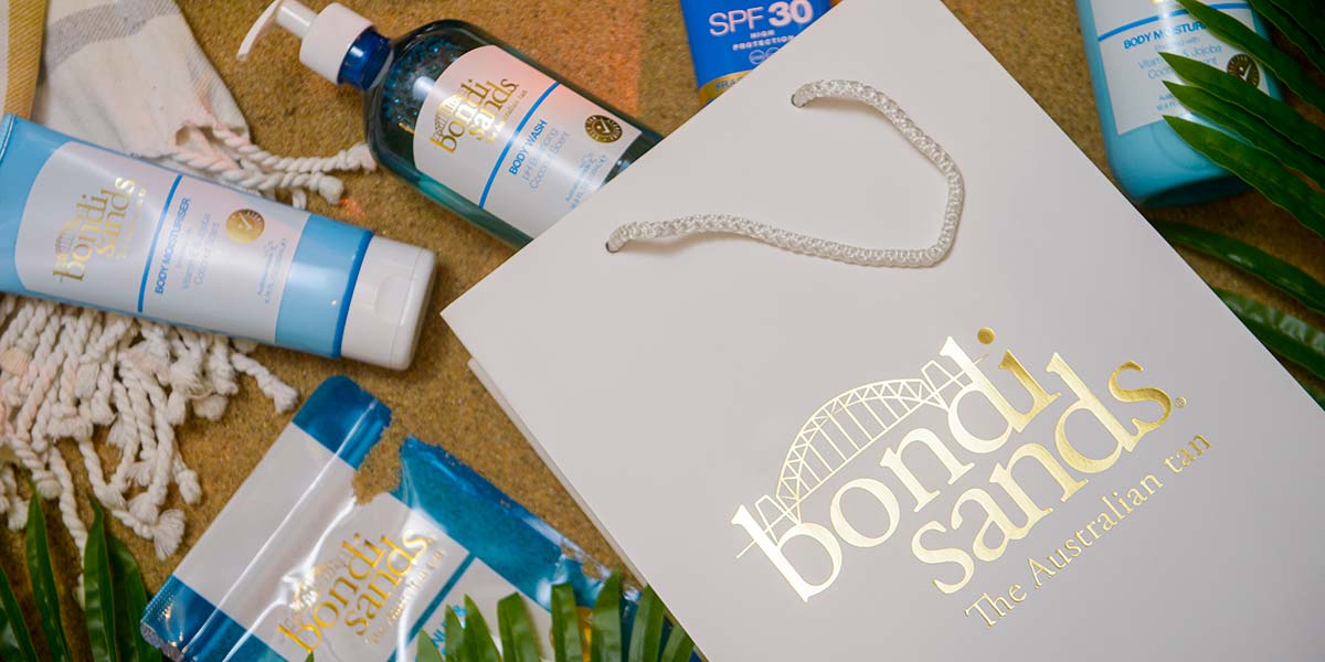 Bondi Sands luxury gift bag rope handles